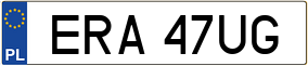 Trailer License Plate
